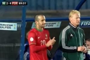 【冷知识】13年世预赛，曼联主帅阿莫林曾在第89分钟替换C罗登场