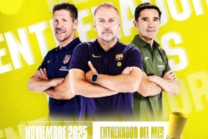 西甲11月最佳教练候选：西蒙尼、弗里克、马塞利诺